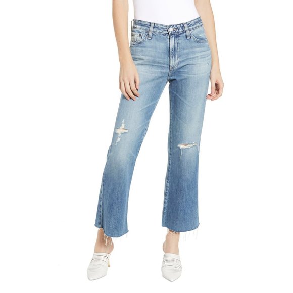 NWT AG Quinne High Waist Kick Flare Jeans Size 28
